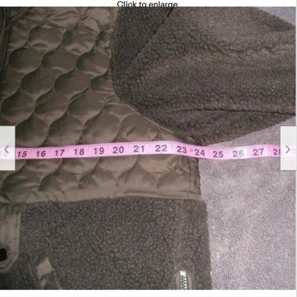 NWT Veronica Beard Leo Sherpa Fleece Quilted Pullover Jacket XL - Picture 11 of 12